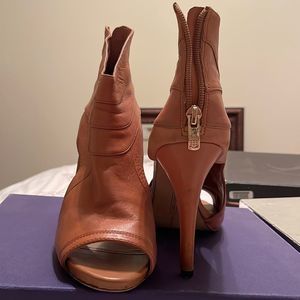 Vince Camuto Light Brown Leather Heels